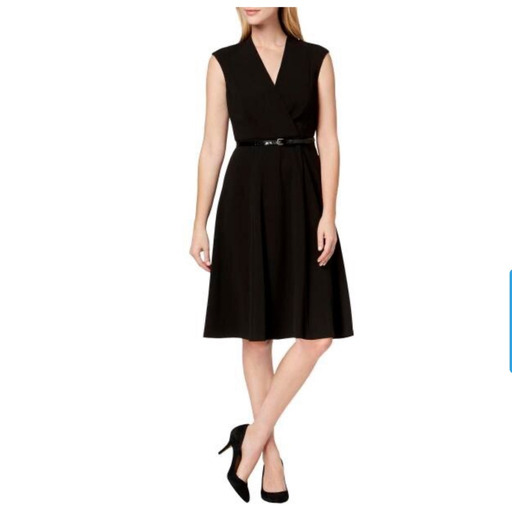 Calvin Klein Formal Sleeveless Little Black Dress